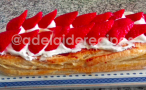 Tarte Folhada com Chantilly e Morangos