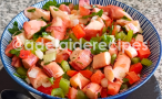 Salada de Tentáculos de Pota com Pimento