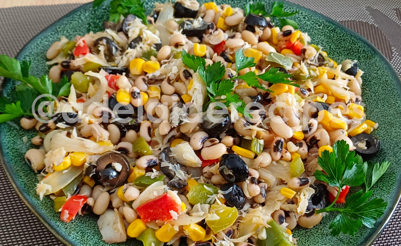 Salada de Bacalhau com Feijão Frade | Receita Fácil e Saborosa!