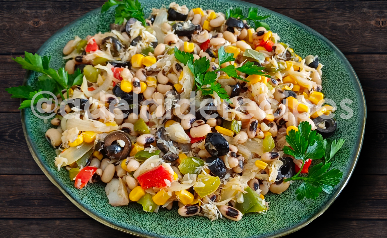 Salada de Bacalhau com Feijão Frade | Receita Fácil e Saborosa!