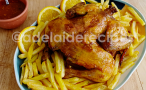 Frango de churrasco com molho de piri-piri