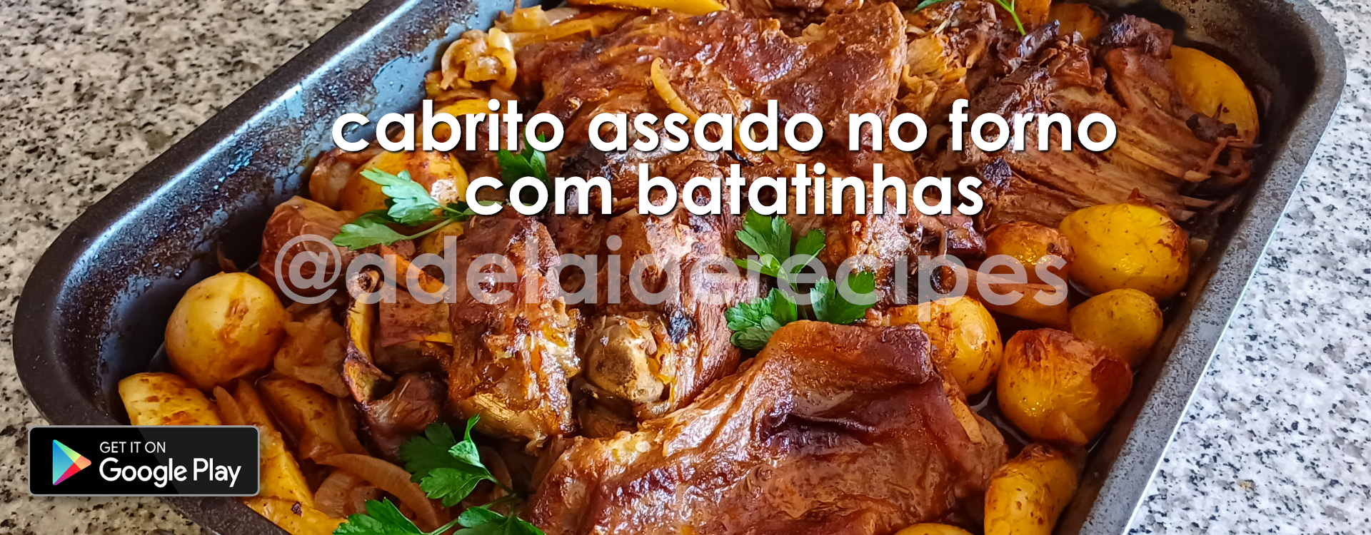 Cabrito Assado no Forno com Batatinhas